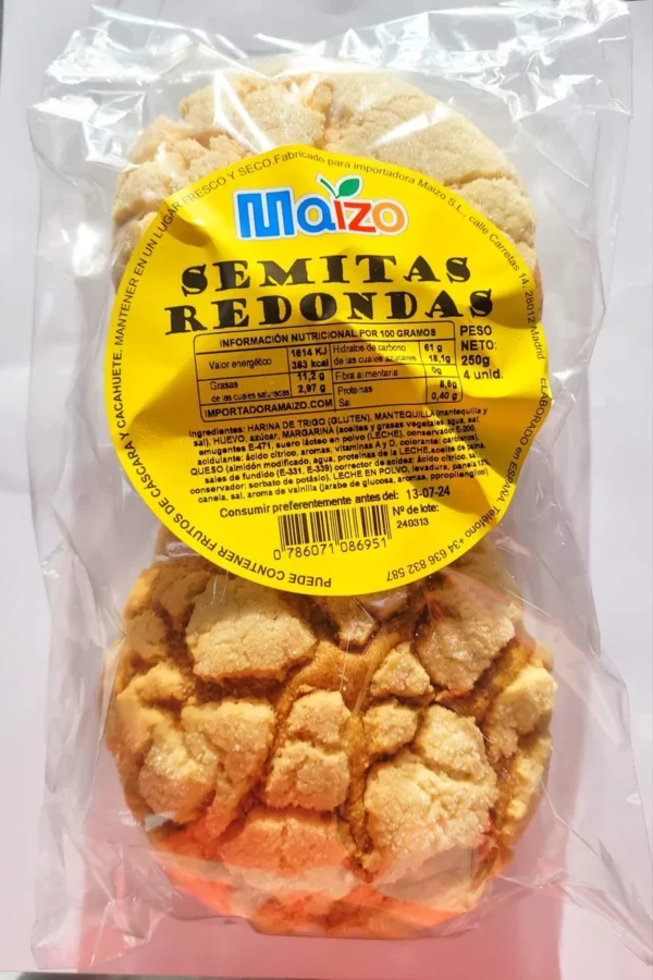 SEMITAS REDONDAS MAIZO 250g