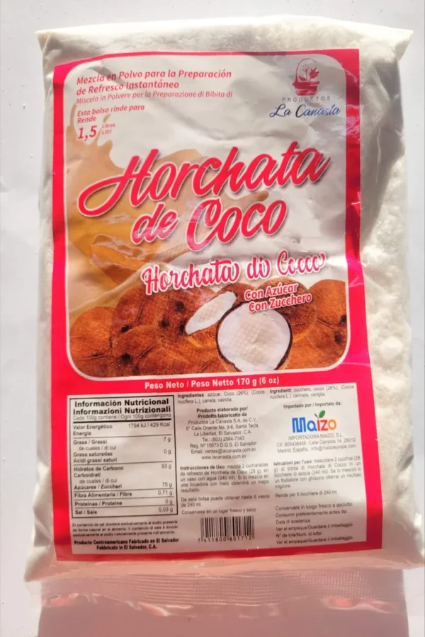 Horchata de coco LA CANASTA 170g