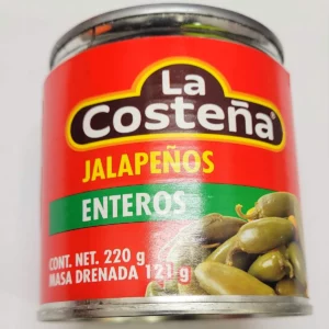 JALAPEÑOS ENTEROS LA COSTEÑA 220g