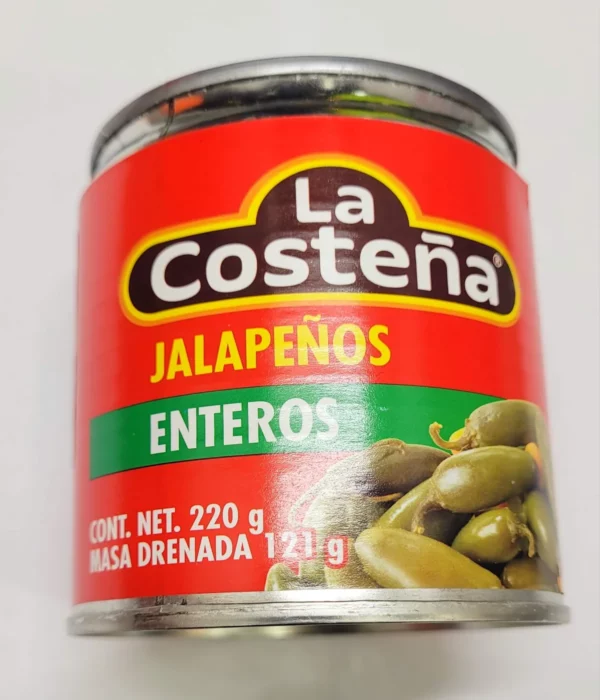 JALAPEÑOS ENTEROS LA COSTEÑA 220g