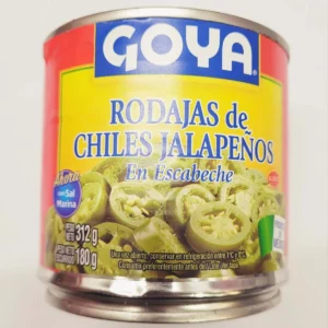 RODAJAS DE CHILES JALAPEÑOS EN ESCABECHE GOYA 312g