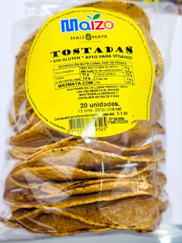 TOSTADAS MAIZO 20UNIDADES