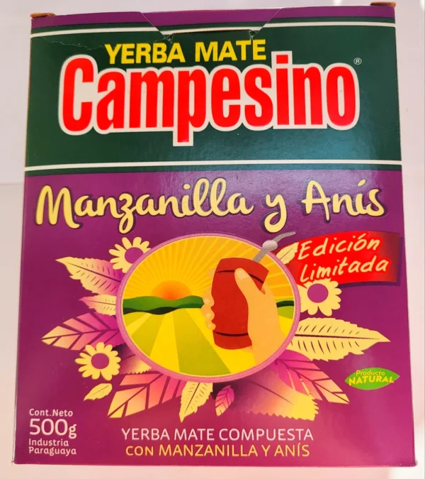 YERBA MATE CAMPESINO MANZANILLA Y ANIS