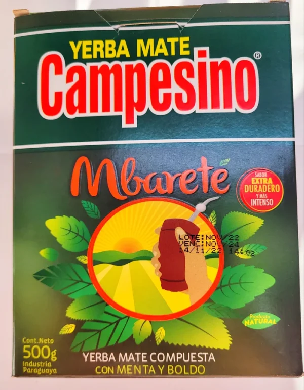 YERBA MATE CAMPESINO MBARETÉ 500G