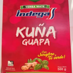 YERBA MATE INDEGA KUÑA GUAPA CON JENGIBRE Y TE VERDE 500G