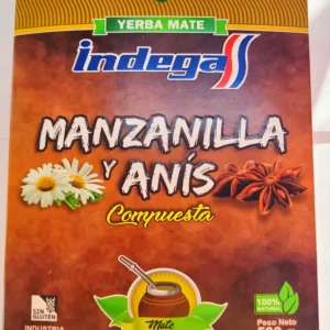 YERBA MATE INDEGA MANZANILLA Y ANIS 500G